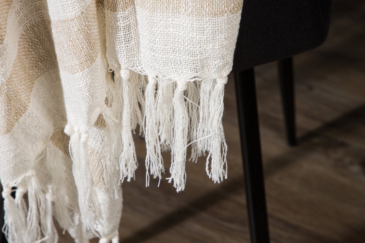 Tagesdecke „Cosima“ – 170×130 cm met franjes