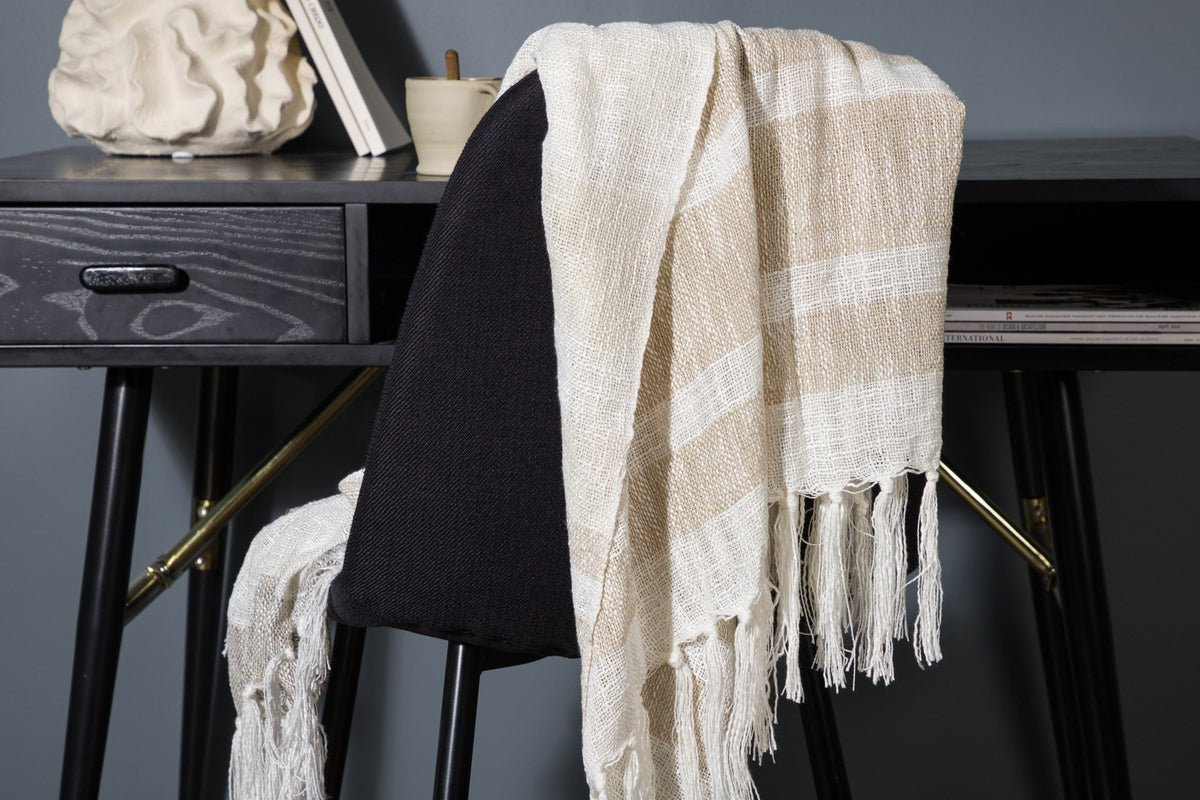 Tagesdecke „Cosima“ – 170×130 cm met franjes