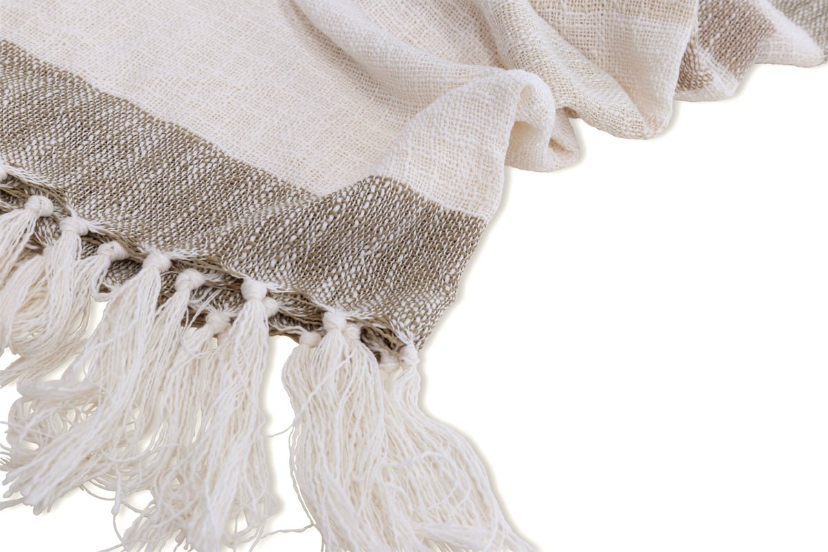 Tagesdecke „Cosima“ – 170×130 cm met franjes