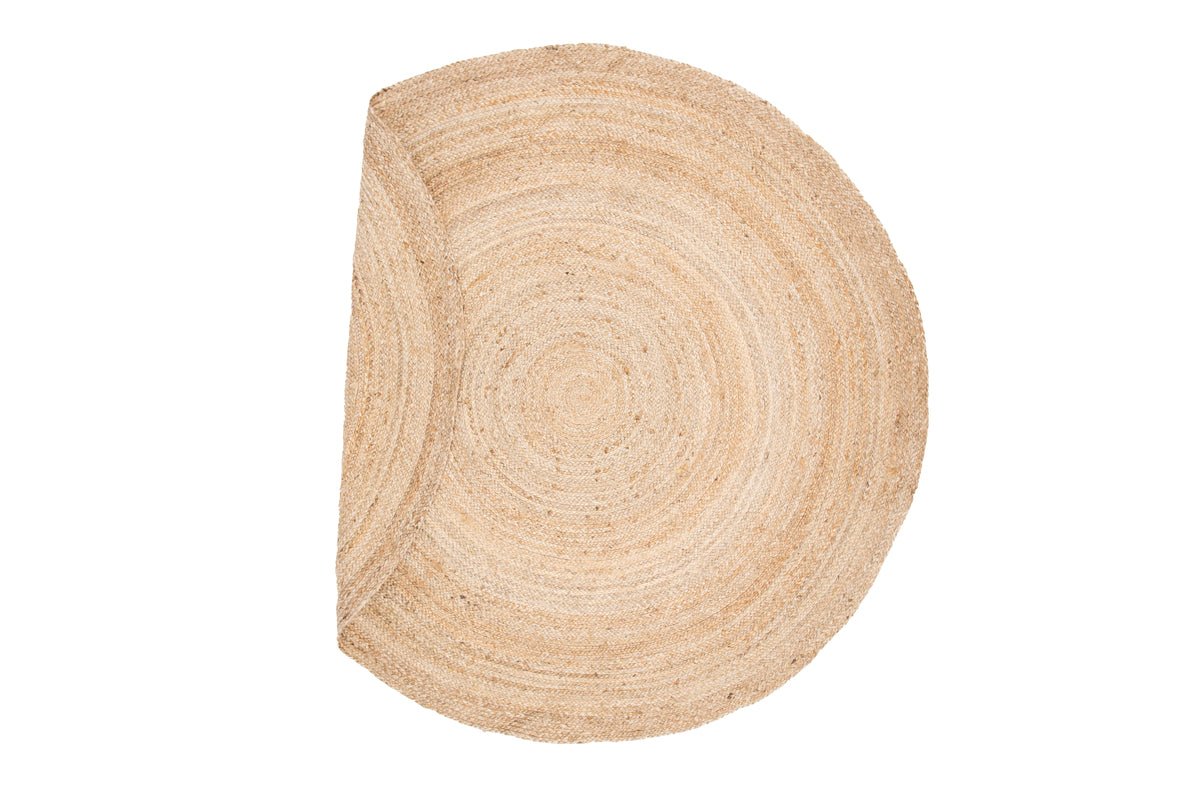 Vloerkleed Palin – rond in natuurlijke kleur van jute