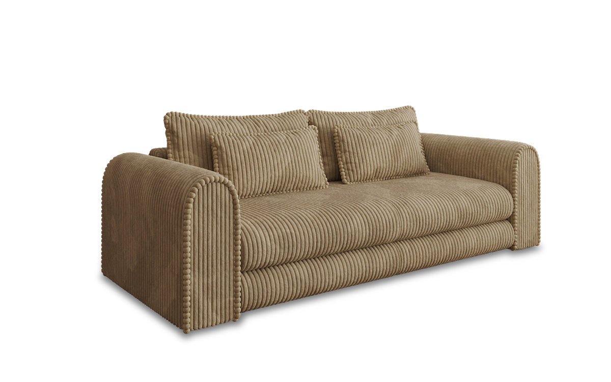 Designbank Lil Buddy 3-zits met slaapfunctie en opbergruimte in breedcorduroy