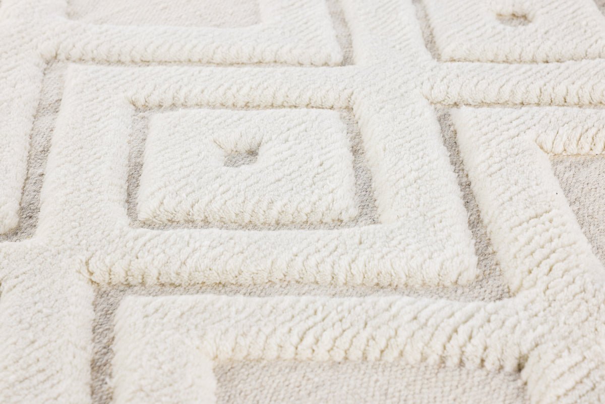 Vloerkleed Lora – met franjes van wol