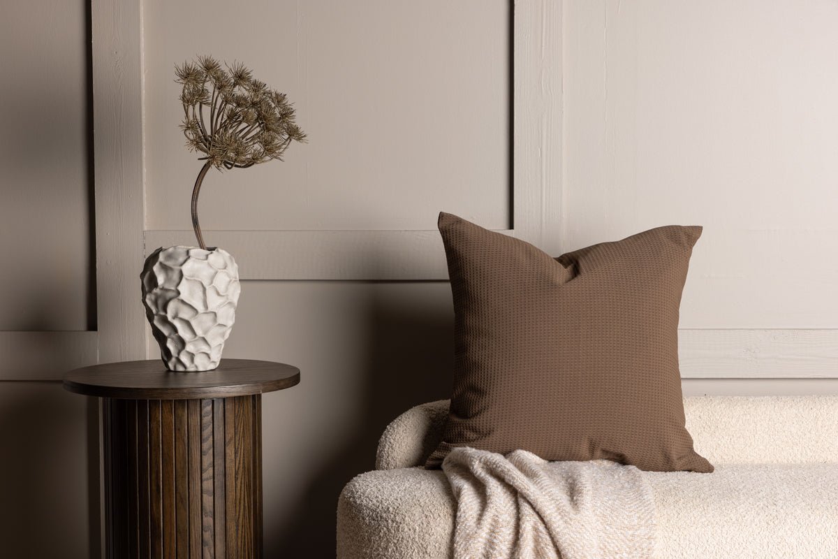 Kussenhoes Agatha - 50x50 cm in Zwart, Groen en Donkerbruin