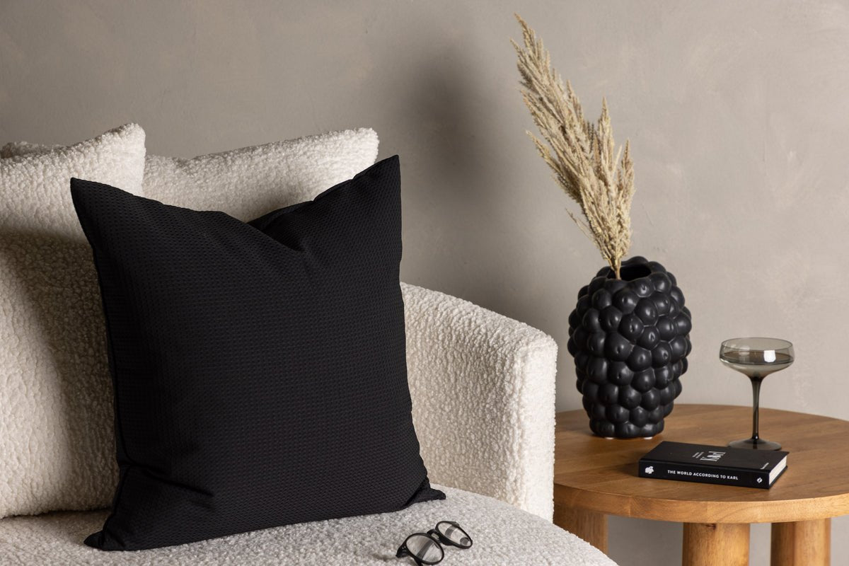 Kussenhoes Agatha - 50x50 cm in Zwart, Groen en Donkerbruin