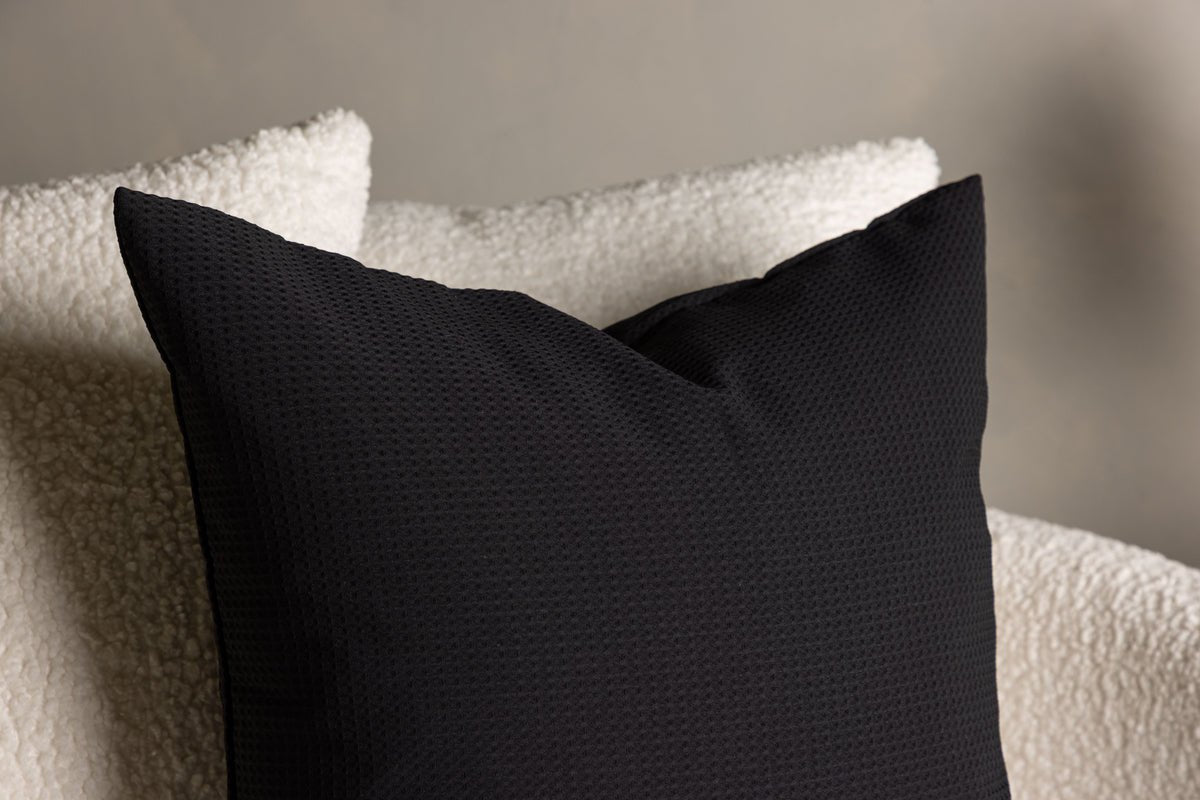 Kussenhoes Agatha - 50x50 cm in Zwart, Groen en Donkerbruin