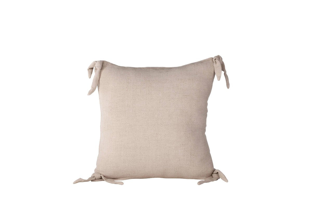 Kussenhoes Ambiente - 40x40 cm in Beige, Donkergrijs en Wit