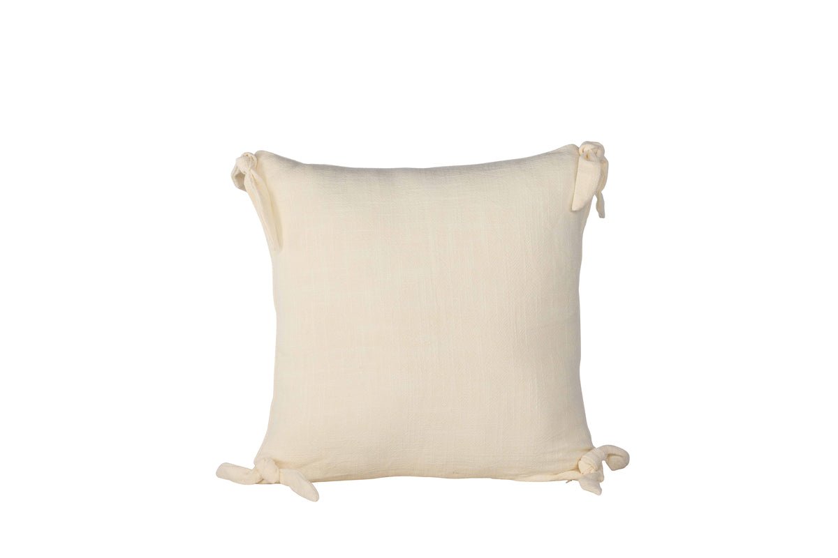 Kussenhoes Ambiente - 40x40 cm in Beige, Donkergrijs en Wit