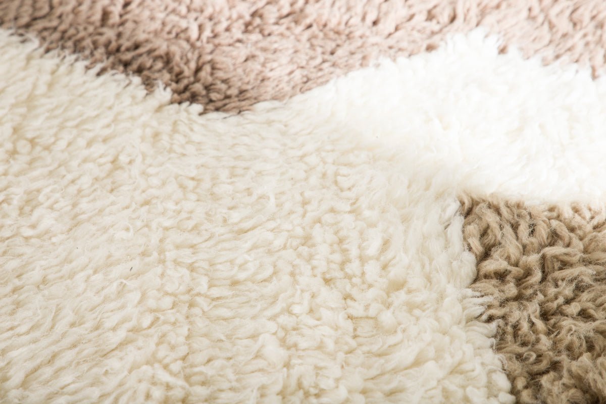 Vloerkleed Naomi – met hoogpolig van wol