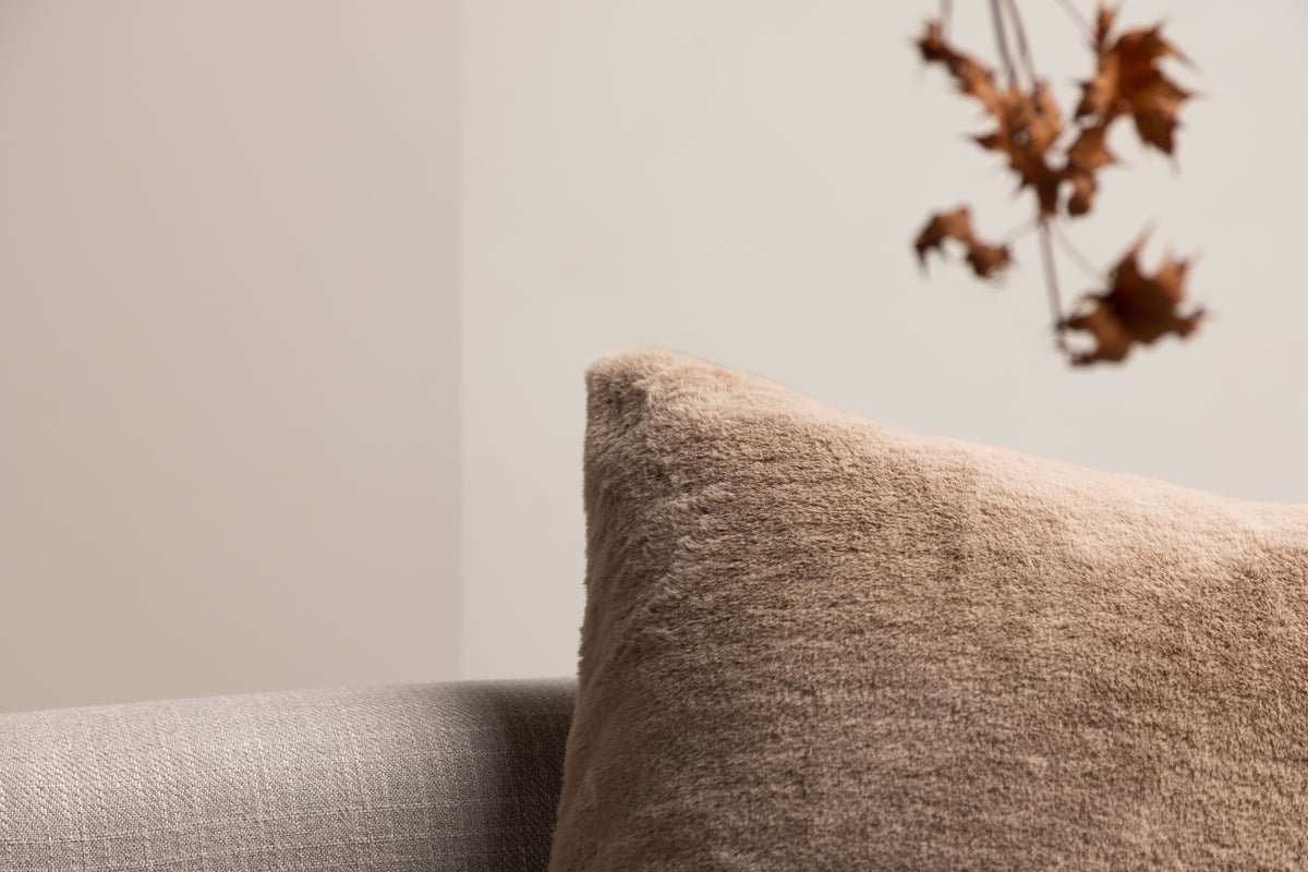 Kussenhoes Relax - 50x50 cm in Beige, Grijs en Wit