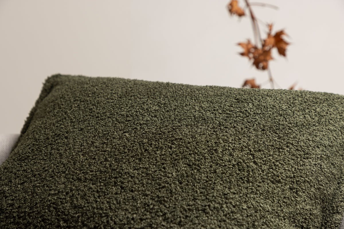 Kussenhoes Nature - 60x60 cm in Beige, Bruin en Donkergroen