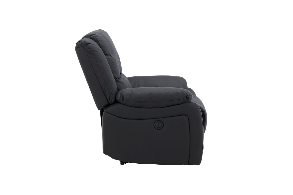Fauteuil Dubai - in Zwart met ligfunctie