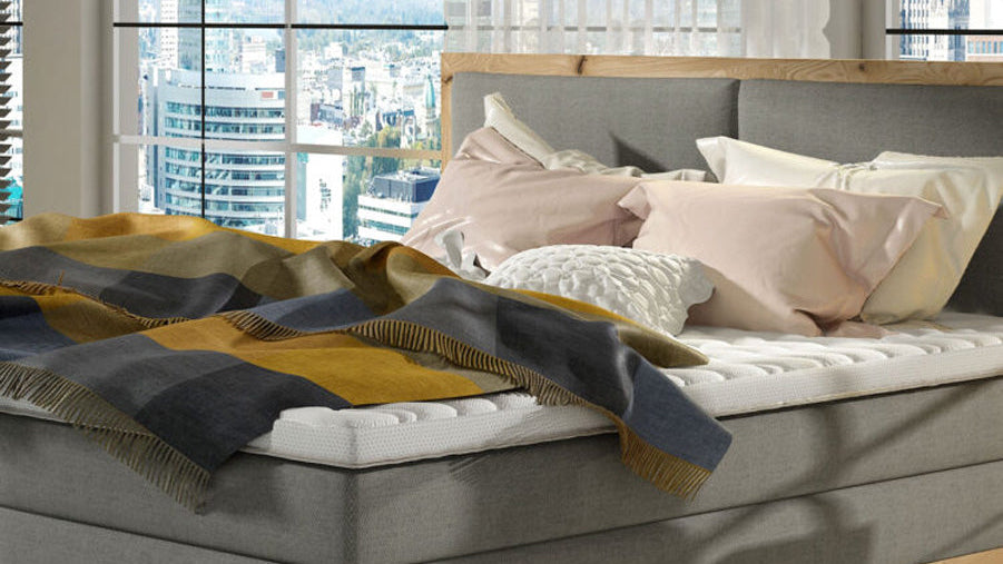 Design Boxspringbed/houten bed Ida van massief Eiken