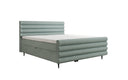 Boxspringbed Tubo in structuurstof met opbergruimte