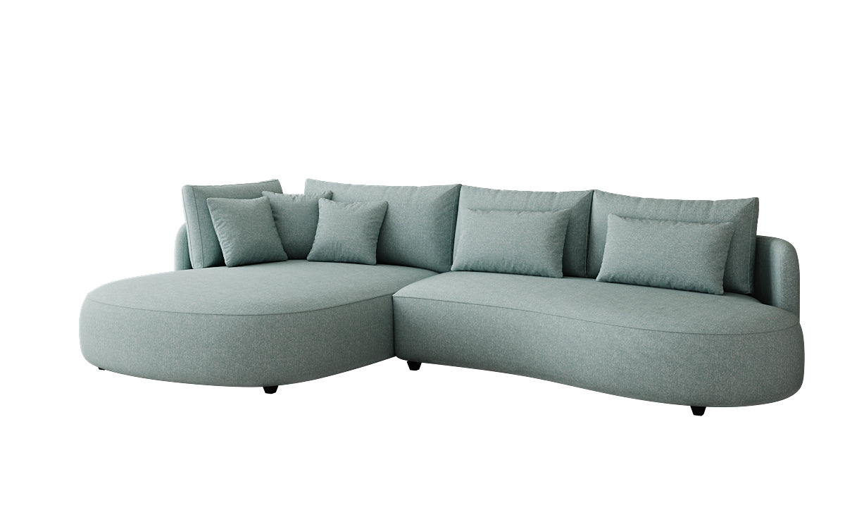 Designer hoekbank Ando Mini in structuurstof