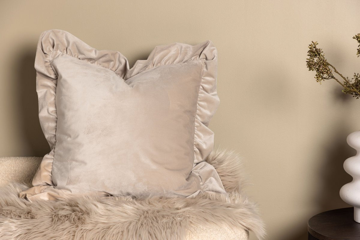 Kussenhoes Essence - 50x50 cm in Beige, Roze en Wit