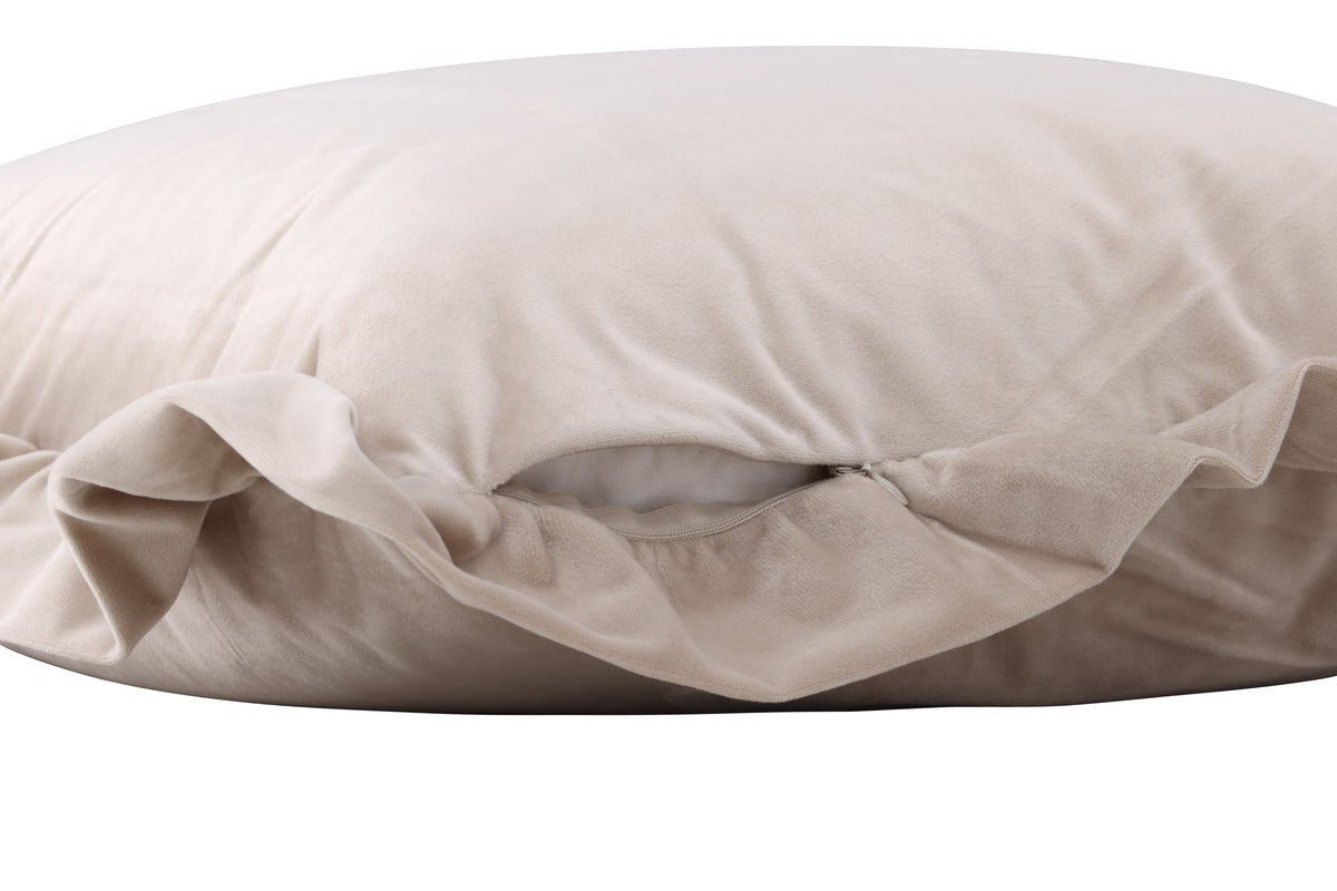 Kussenhoes Essence - 50x50 cm in Beige, Roze en Wit