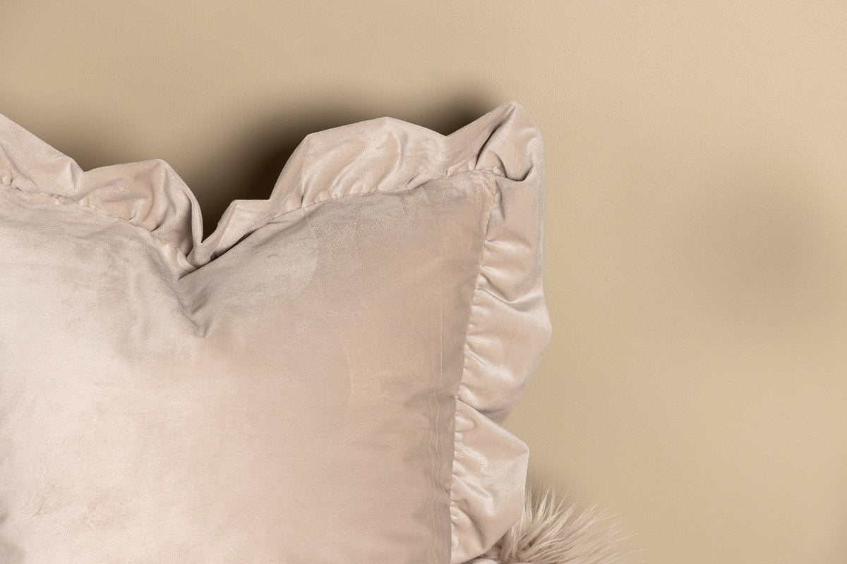 Kussenhoes Essence - 50x50 cm in Beige, Roze en Wit