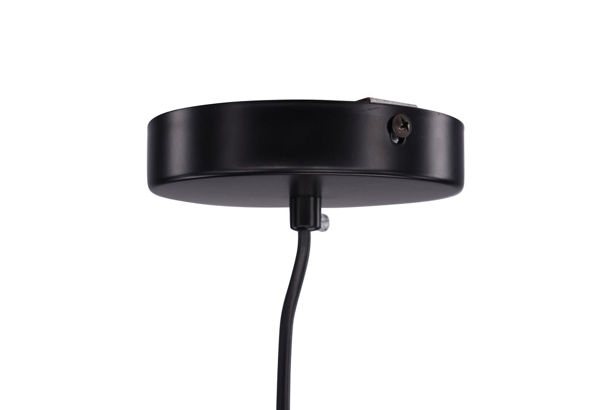 Hanglamp „Windhoek" – Ronde lampenkap met netpatroon voor zachte lichtdemping