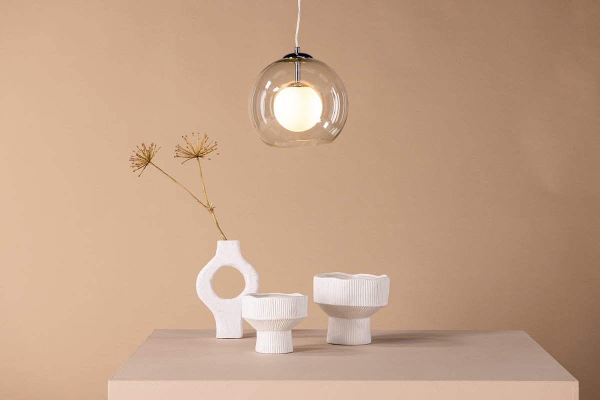 Hanglamp „Chobe" – Met transparante glazen lampenkap