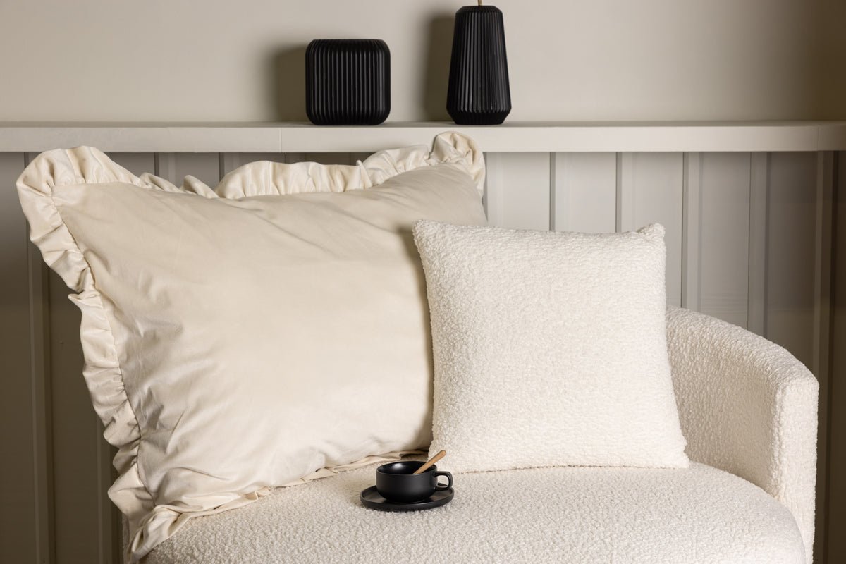 Kussensloop Charming - 70x100 cm in Wit en Grijs