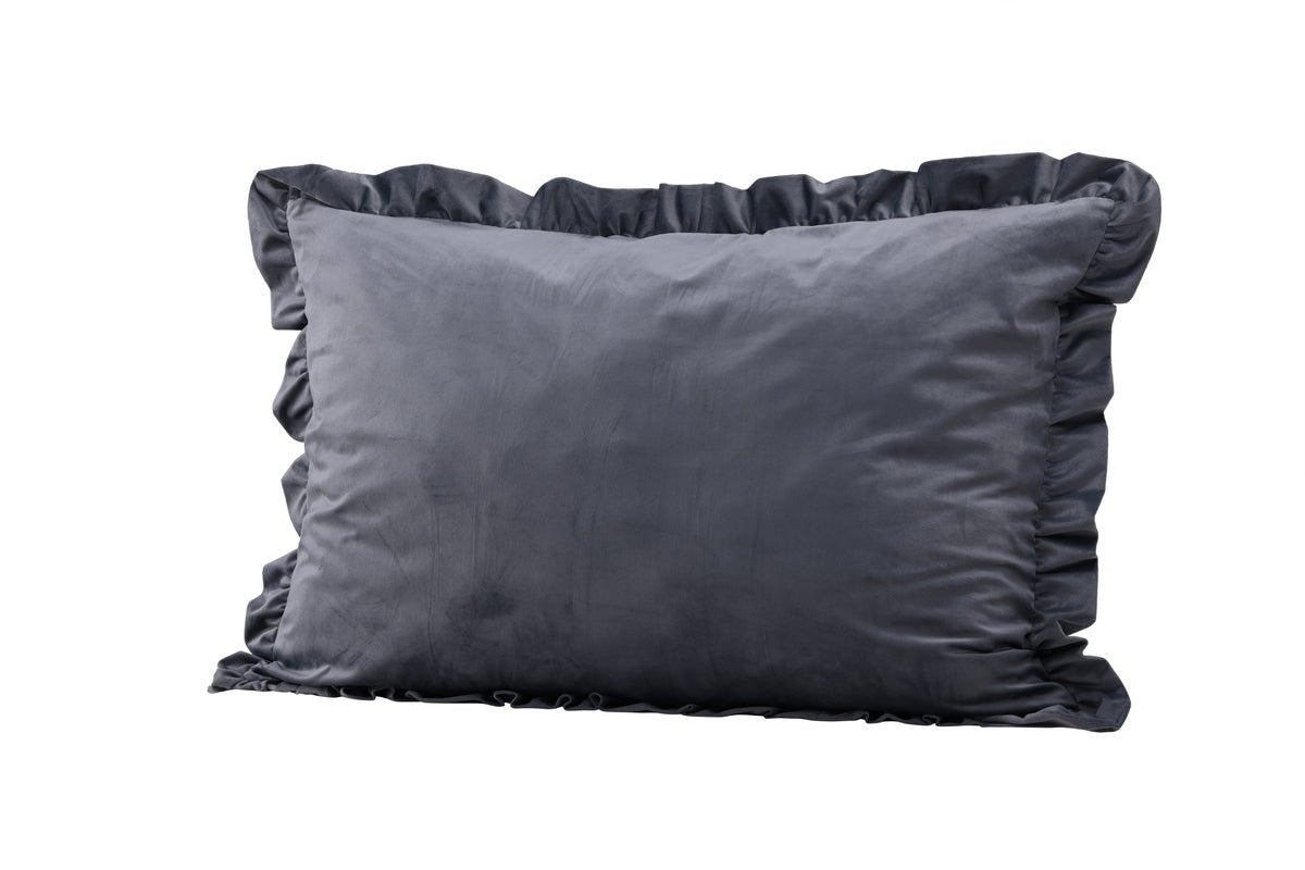 Kussensloop Charming - 70x100 cm in Wit en Grijs