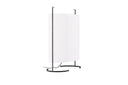 Vloerlamp Solva – Hoge stoffen lamp in Beige met zwart metalen frame (hoogte 80 cm)