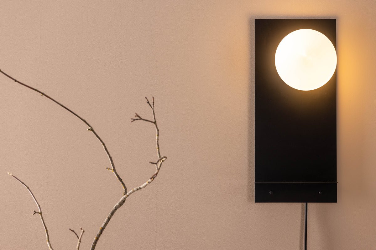 Wandlamp „Monty" – Inclusief praktische plank