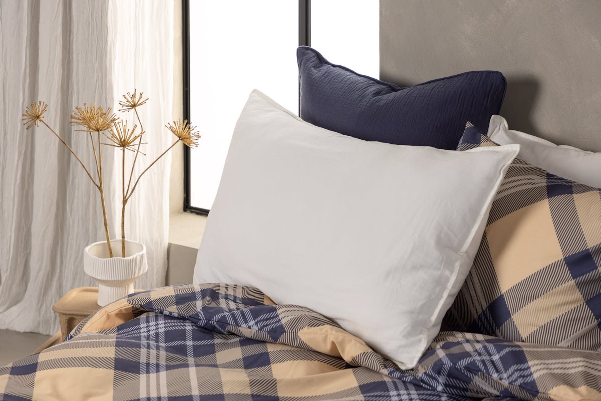 Kussenhoes Hygge - 50x90 cm in Bruin, Beige en Wit van 100% katoen