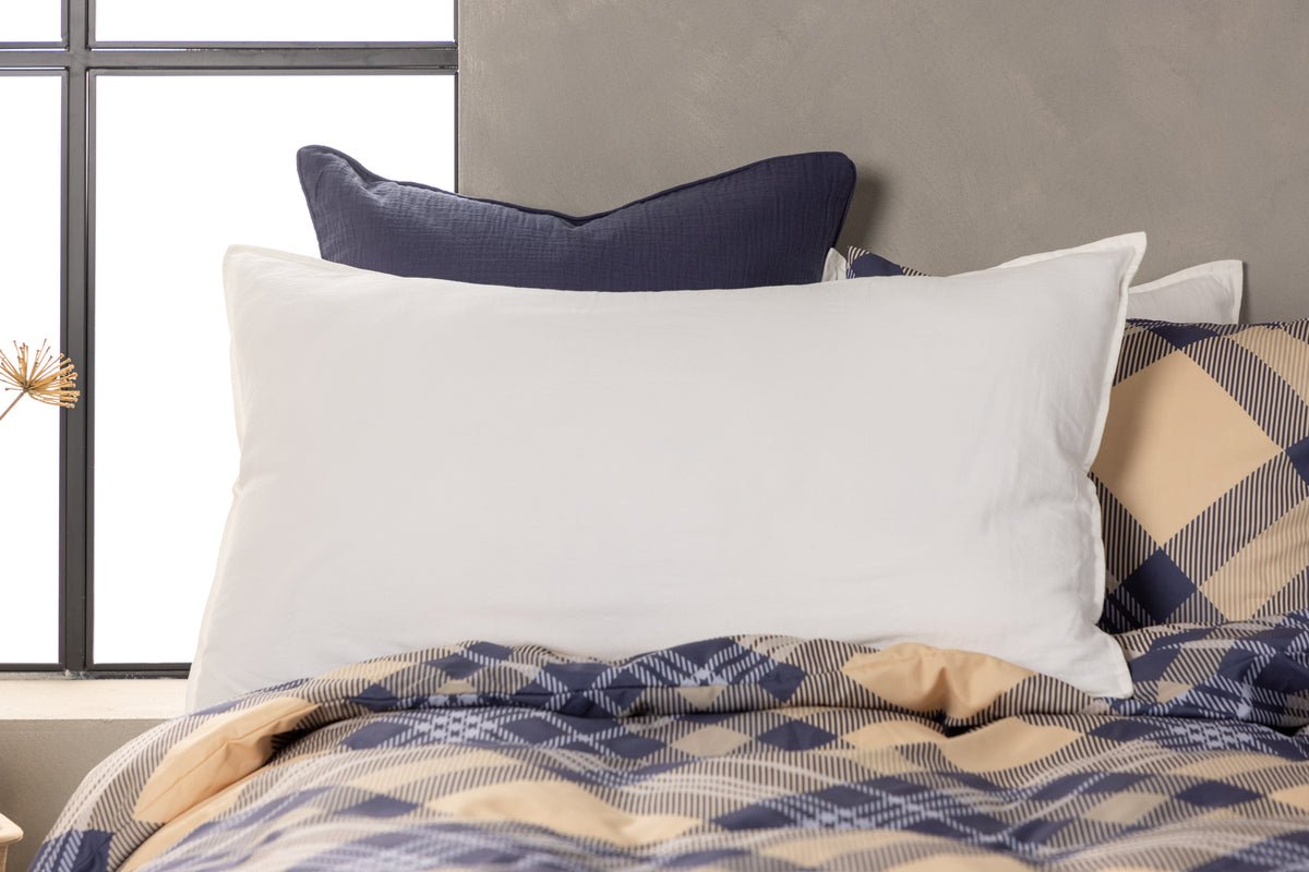 Kussenhoes Hygge - 50x90 cm in Bruin, Beige en Wit van 100% katoen