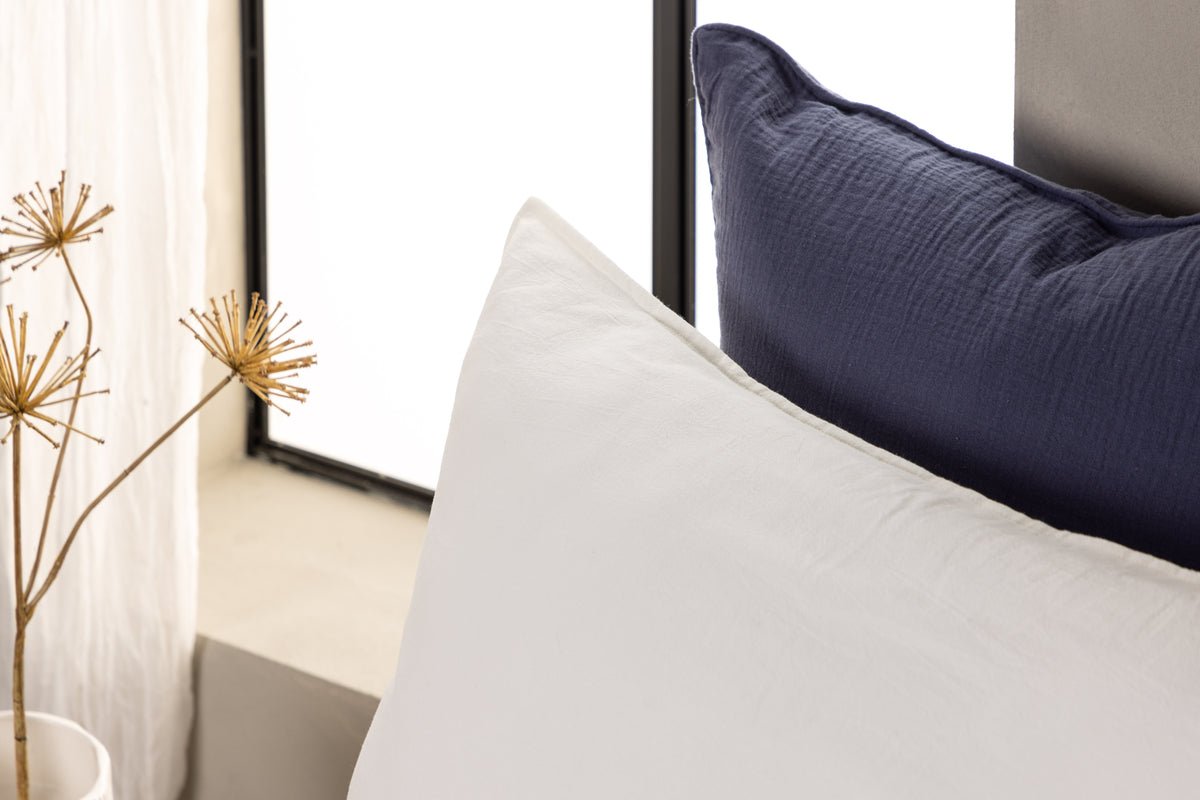 Kussenhoes Hygge - 50x90 cm in Bruin, Beige en Wit van 100% katoen