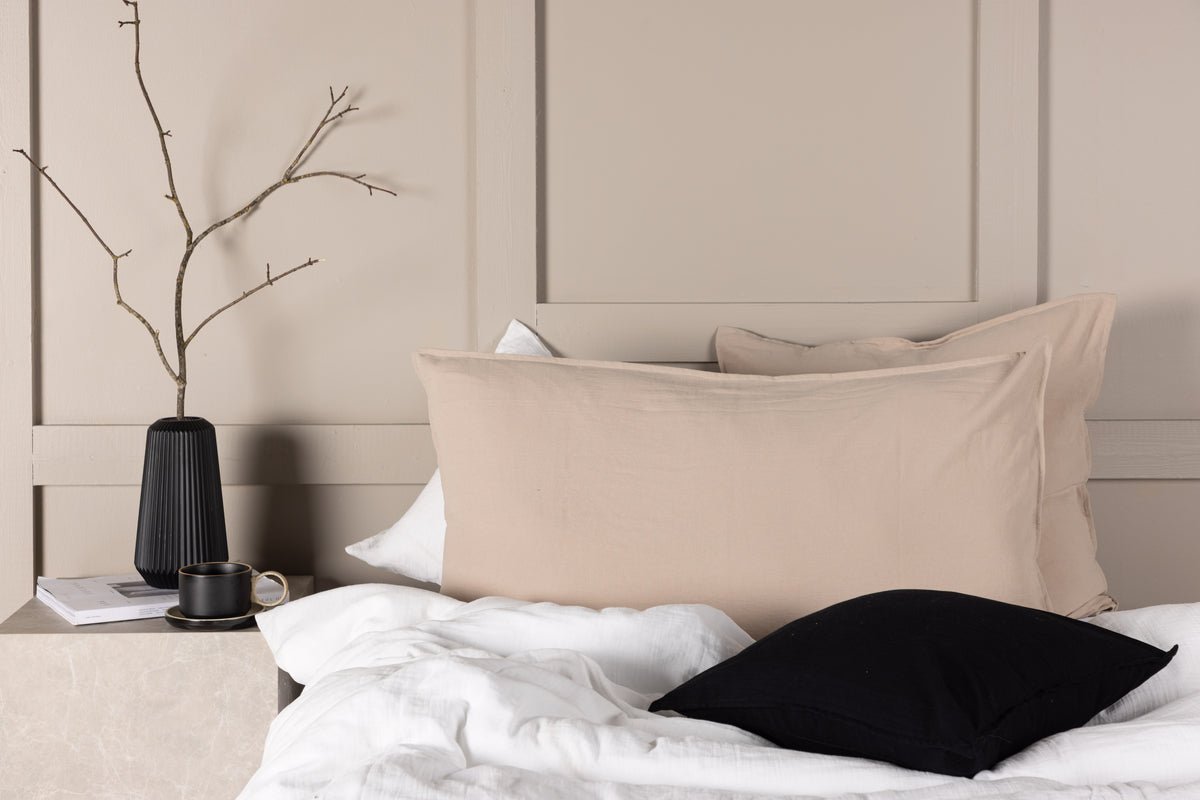 Kussenhoes Hygge - 50x90 cm in Bruin, Beige en Wit van 100% katoen