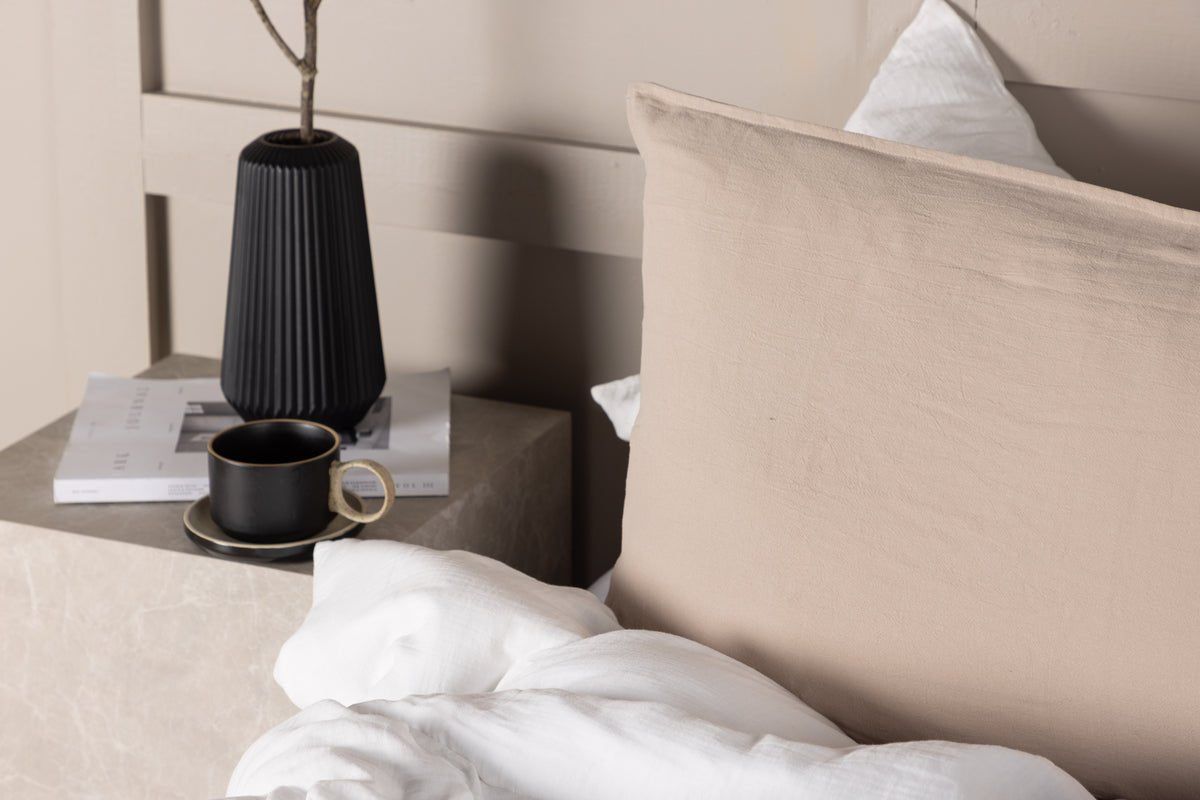 Kussenhoes Hygge - 50x90 cm in Bruin, Beige en Wit van 100% katoen