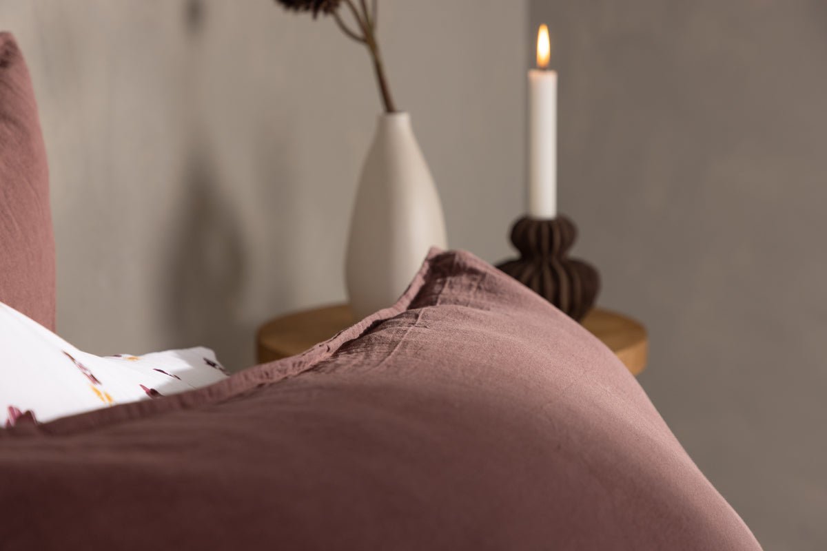 Kussenhoes Hygge - 50x90 cm in Bruin, Beige en Wit van 100% katoen