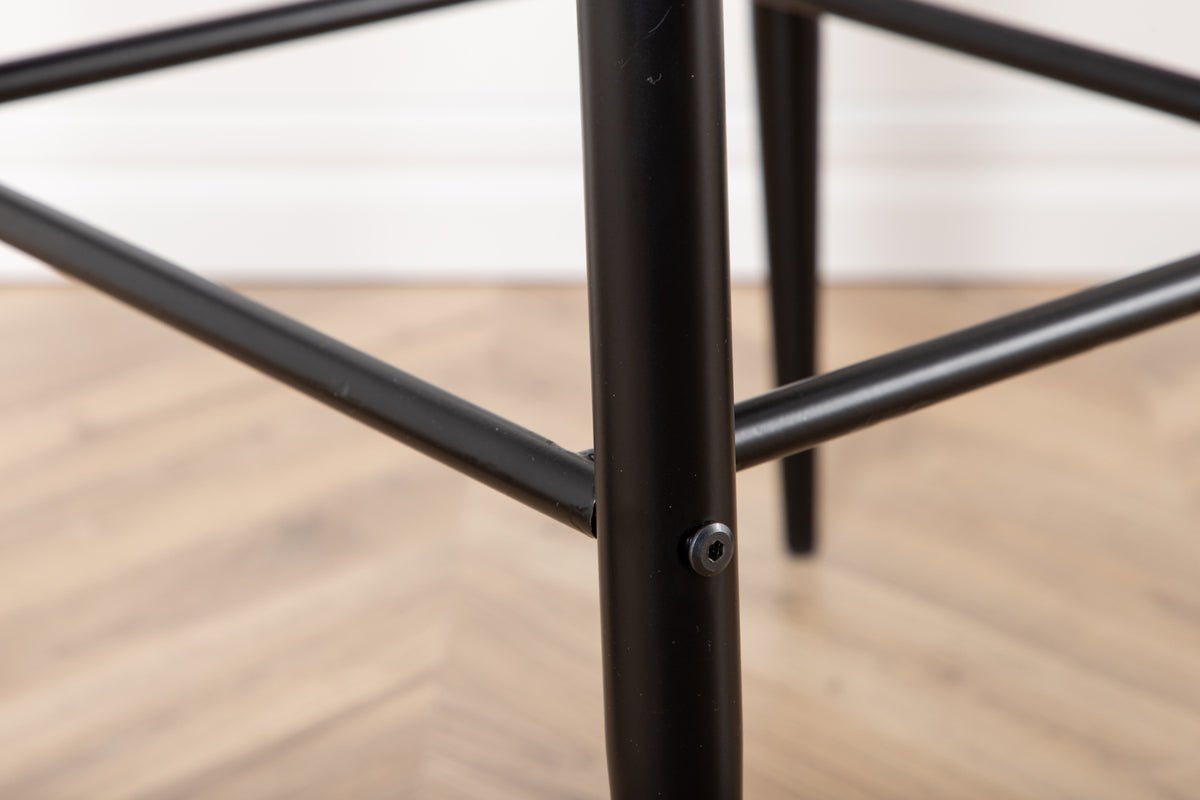 2er Set - Barstoel Leonardo in Fluweel Zwart oder Beige