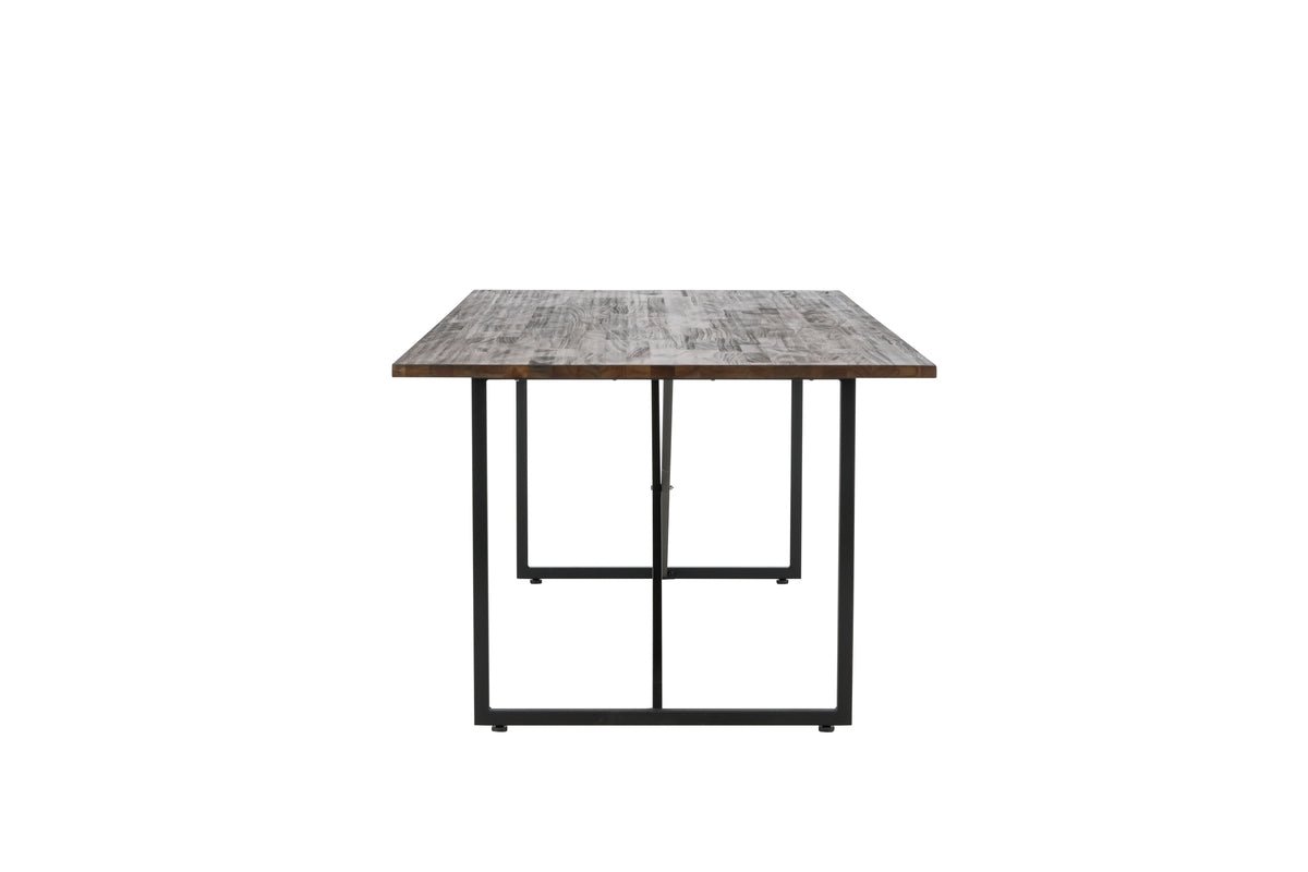 Eettafel Waiora - met rustiek teakhouten blad voor een warme sfeer