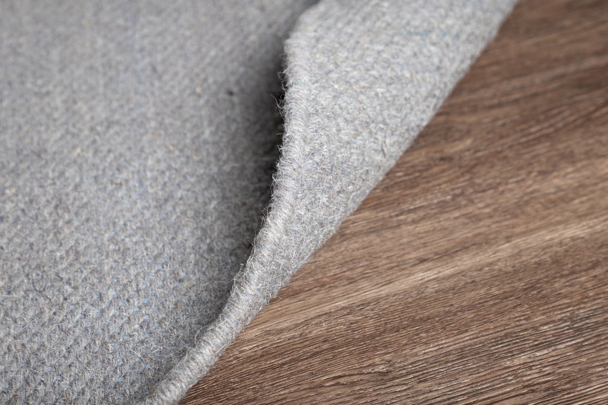 Vloerkleed Edi – in Grijs of Beige van wol & katoen