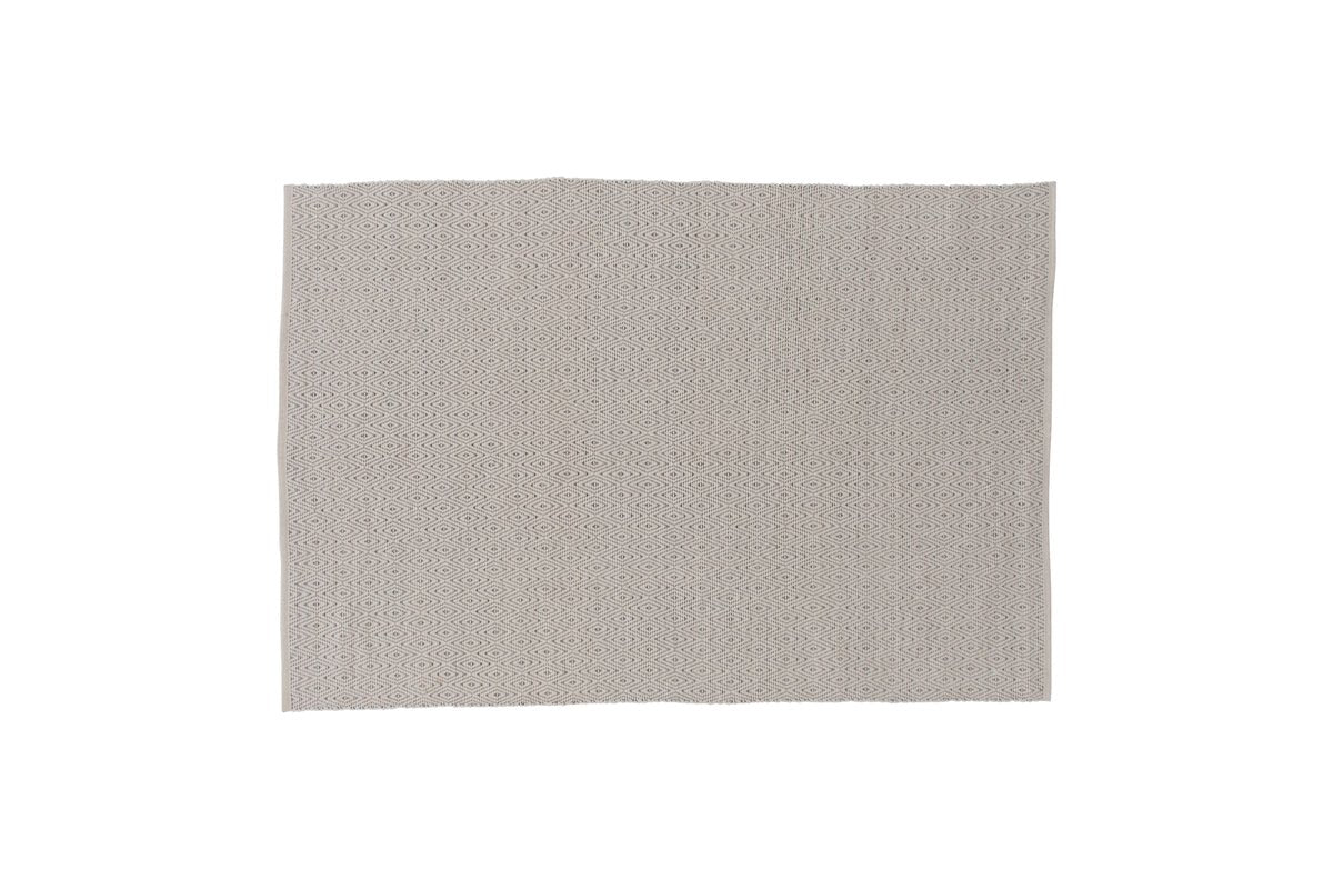 Vloerkleed Helena – rechthoekig in Beige van polyester & katoen