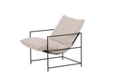 Designer Lounge Fauteuil Sedalia – moderne armleuningfauteuil in Beige