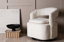 Designer Lounge Fauteuil Velina – moderne bouclé-fauteuil in vier kleuren