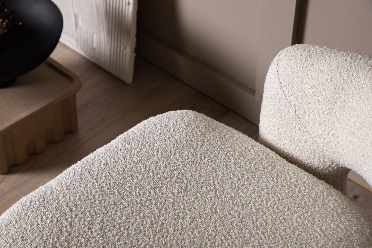 Designer Lounge Fauteuil Velina – moderne bouclé-fauteuil in vier kleuren