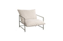 Fauteuil Zarell - met slank stalen frame
