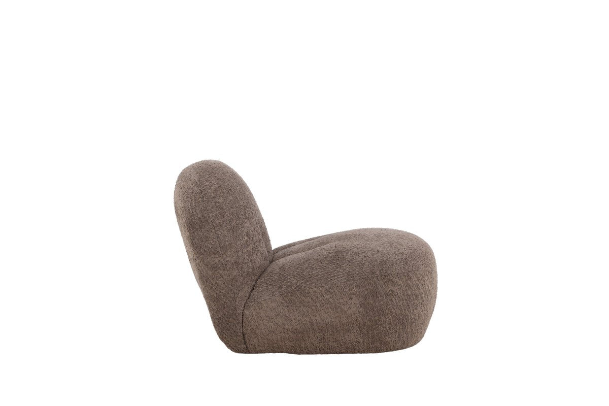 Designer Lounge Fauteuil Almvik – Bouclé Bruin