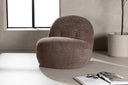 Designer Lounge Fauteuil Almvik – Bouclé Bruin