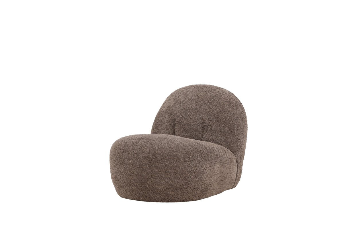 Designer Lounge Fauteuil Almvik – Bouclé Bruin