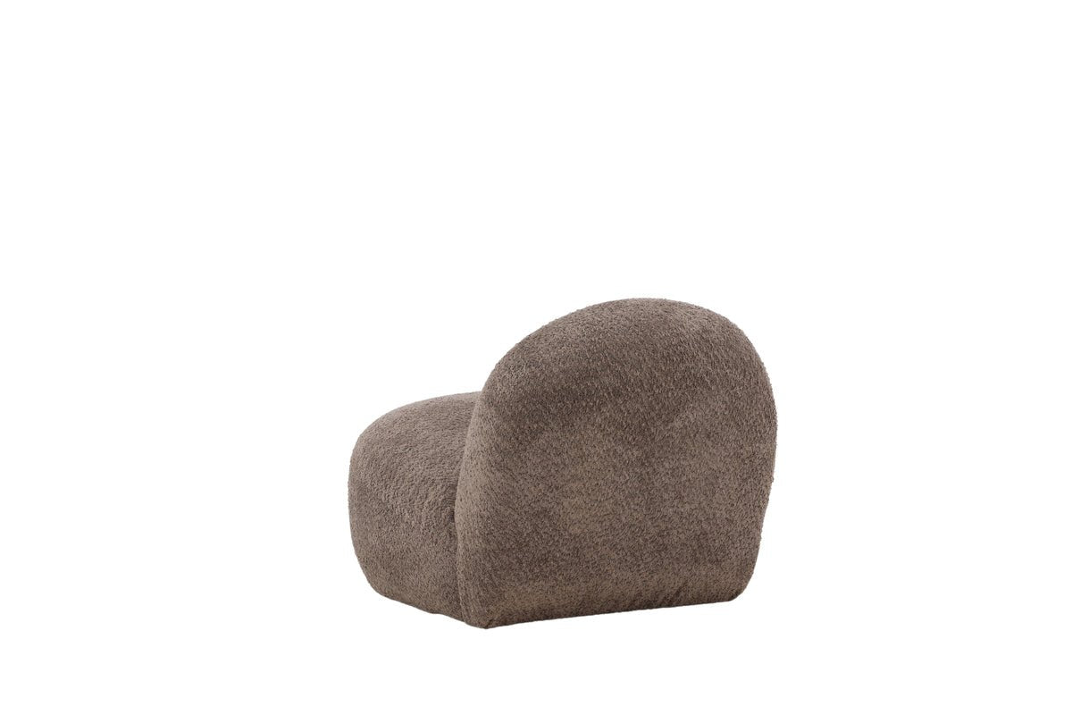 Designer Lounge Fauteuil Almvik – Bouclé Bruin