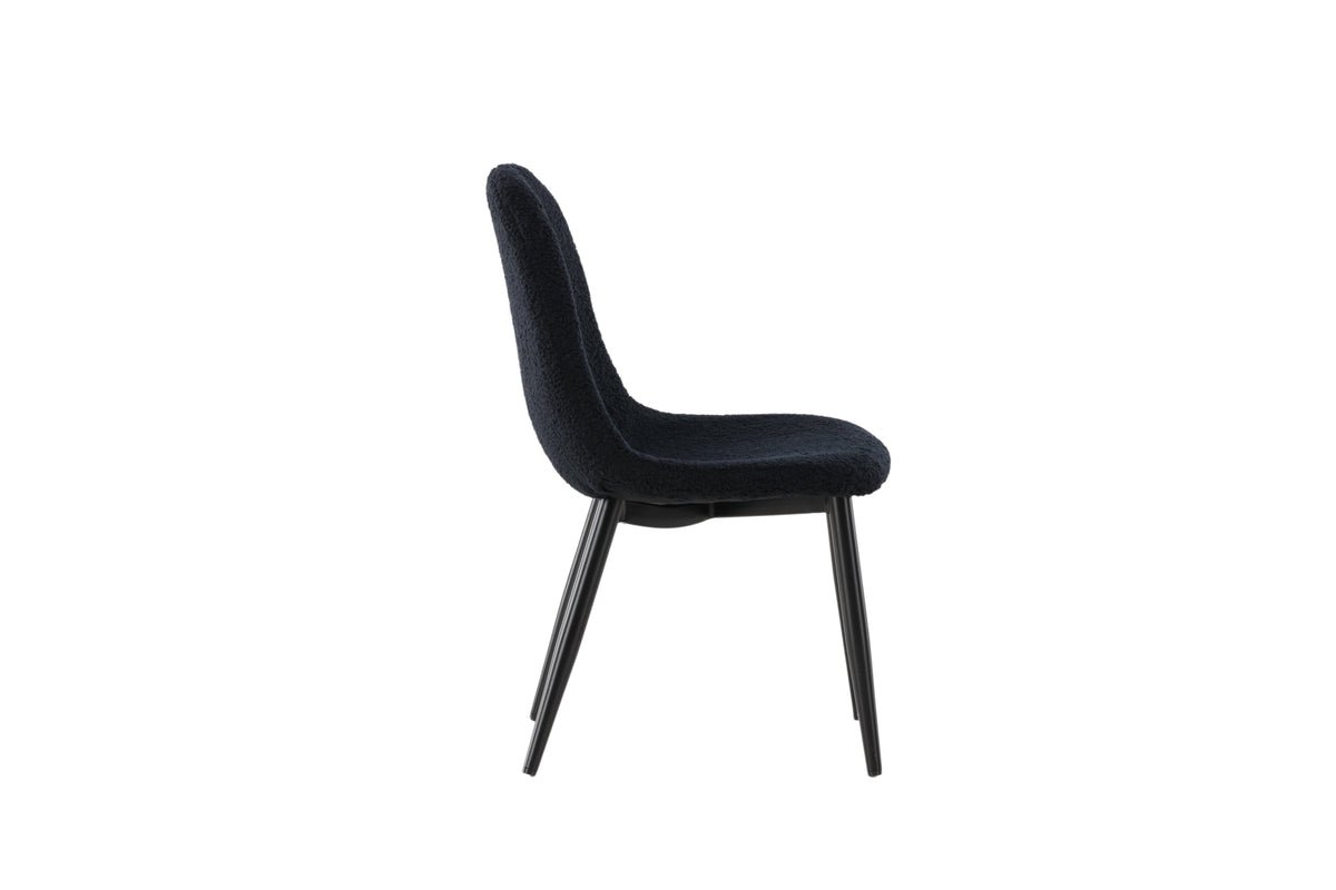 Kinderstoel Pola – 2-delige set in Zwart met zwarte poten