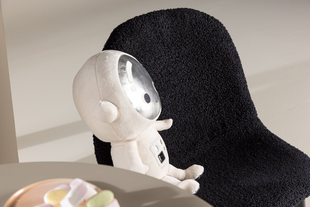 Kinderstoel Pola – 2-delige set in Zwart met zwarte poten