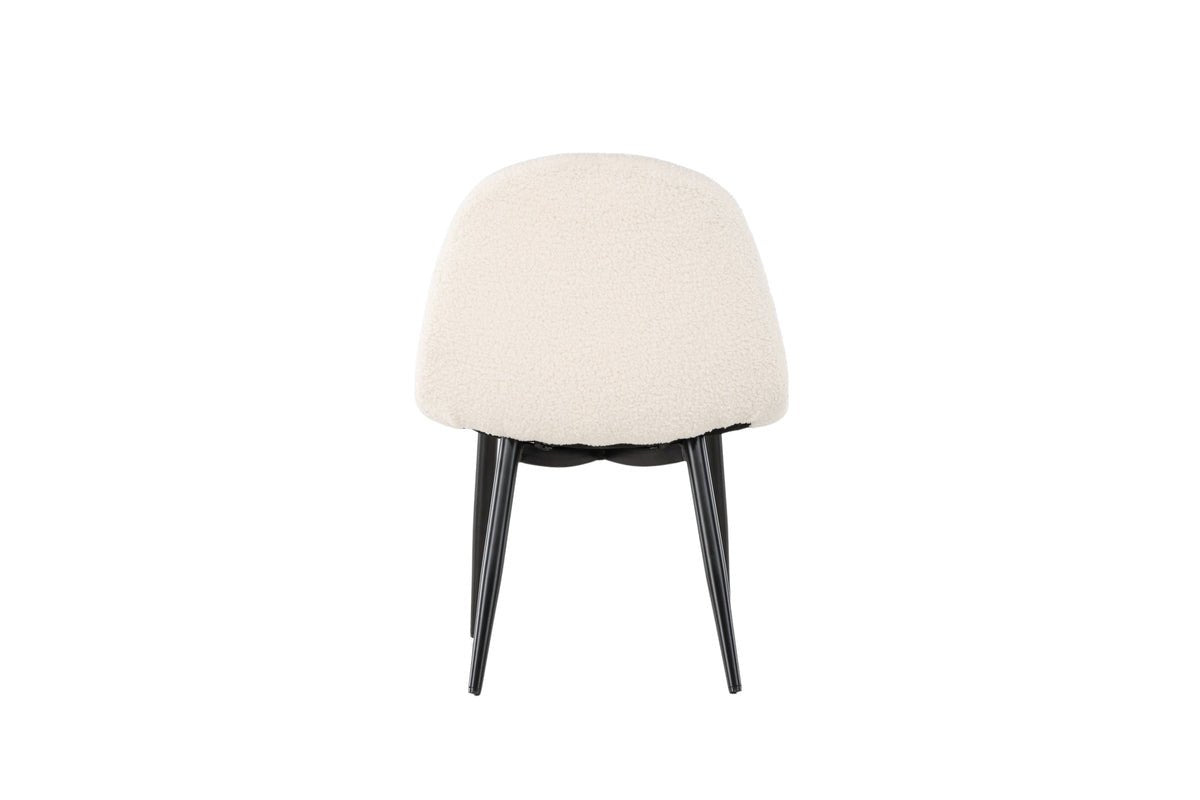 Kinderstoel Pola – 2-delige set in Wit met zwarte poten