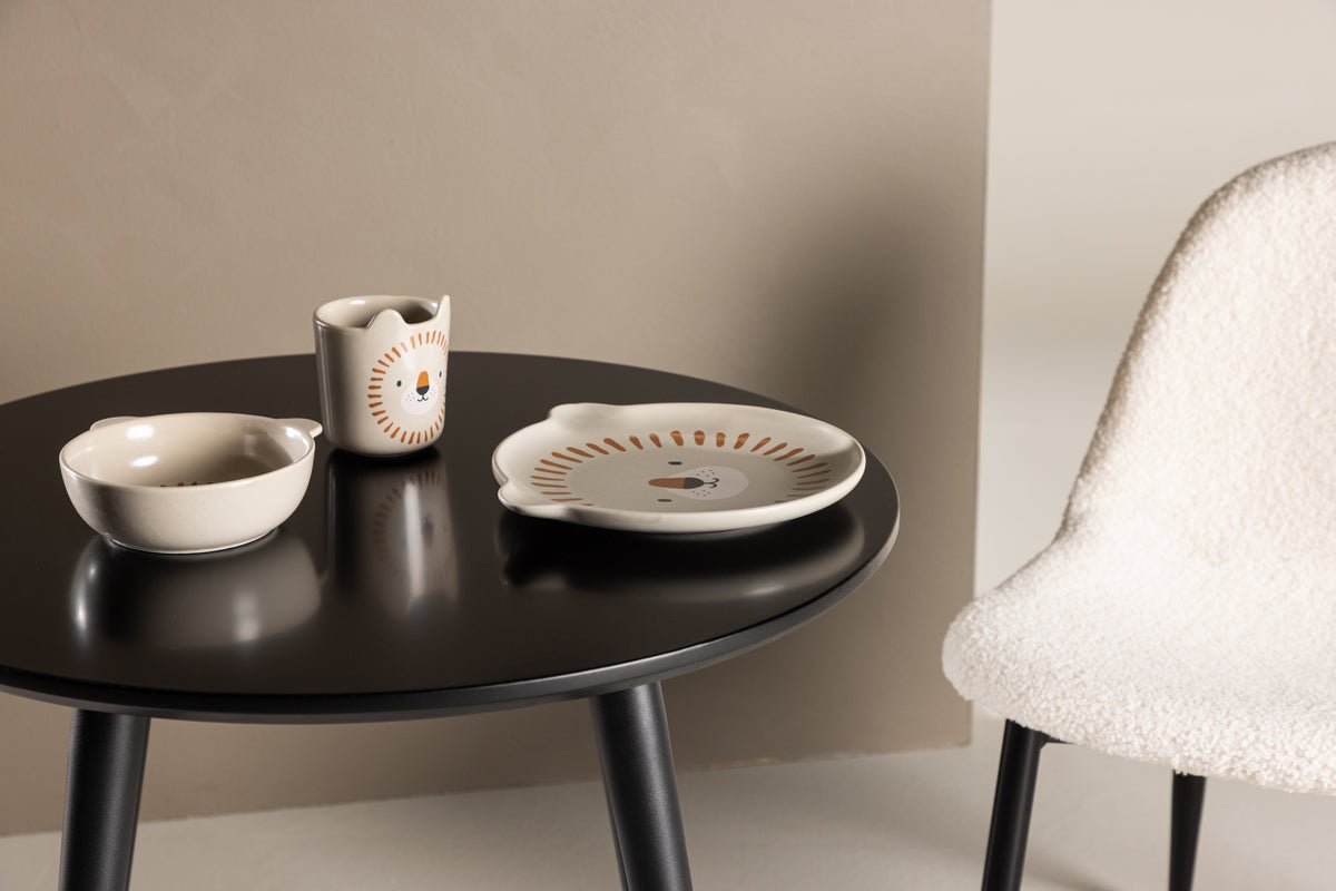 Ronde Kindertafel NILO – Stijlvolle Speeltafel in Zwart