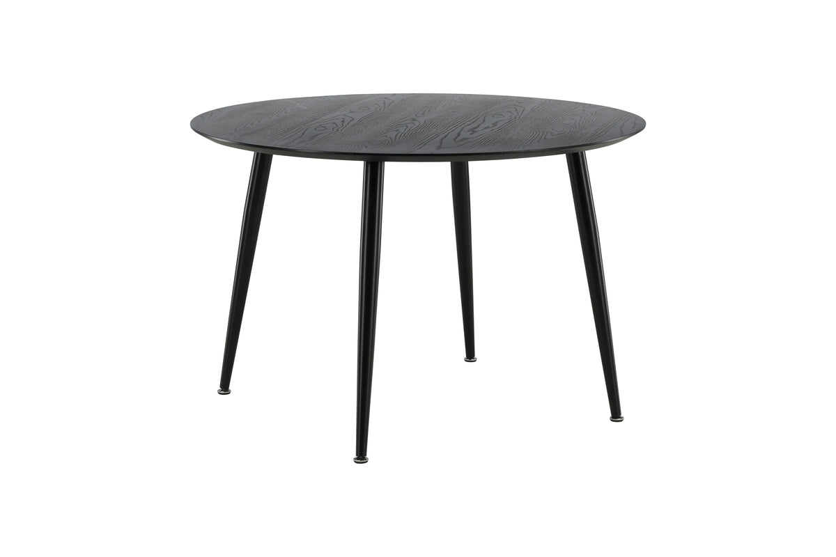 Eettafel Ravenna - ronde eettafel in Zwart met stalen poten
